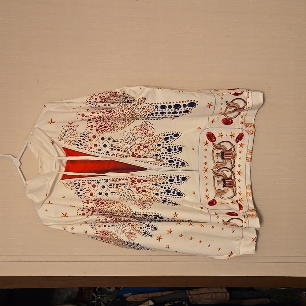 Elvis white jumpsuit hoodie